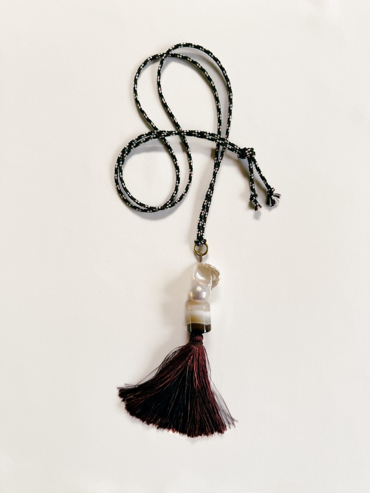 KEEPING COUNSEL - LODEN SILK CORD NECKLACE