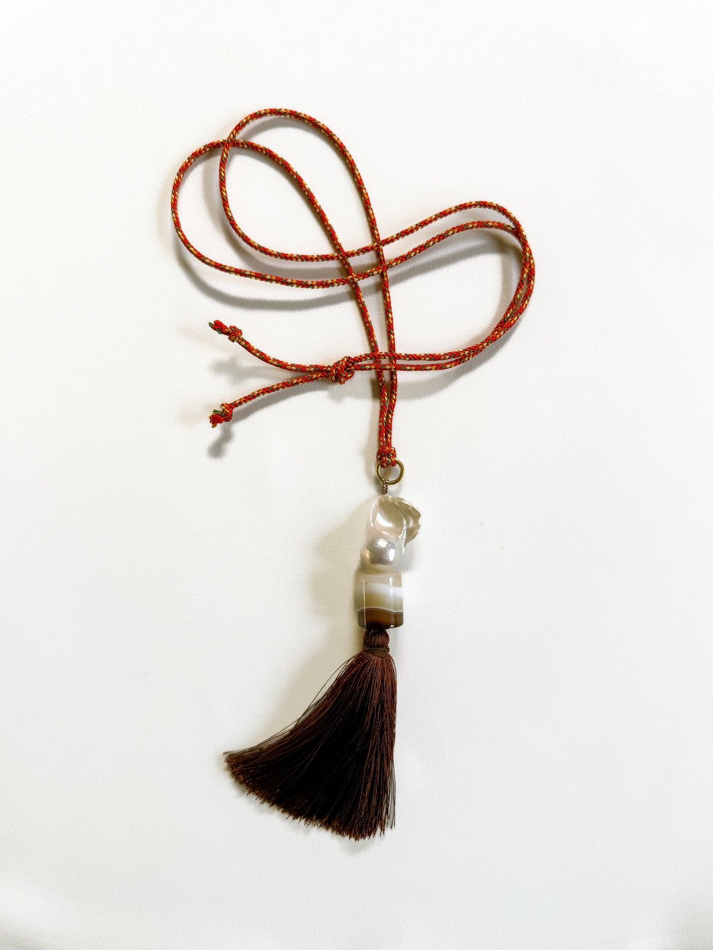 KEEPING COUNSEL - CAPSICUM SILK CORD NECKLACE