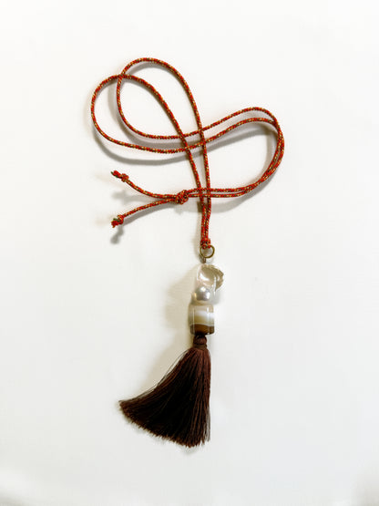 KEEPING COUNSEL - CAPSICUM SILK CORD NECKLACE