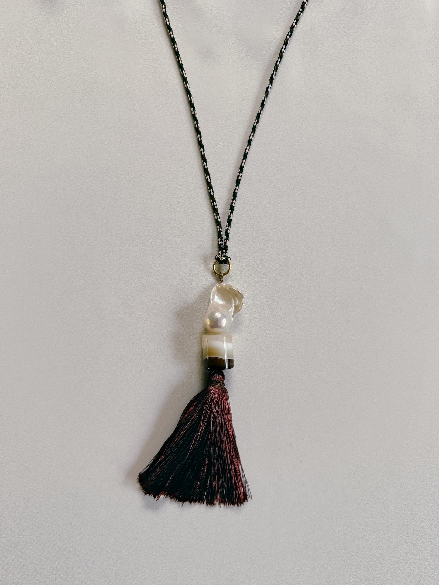 KEEPING COUNSEL - LODEN SILK CORD NECKLACE