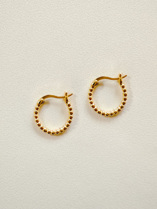 BOBBIN HOOPS IN GOLD