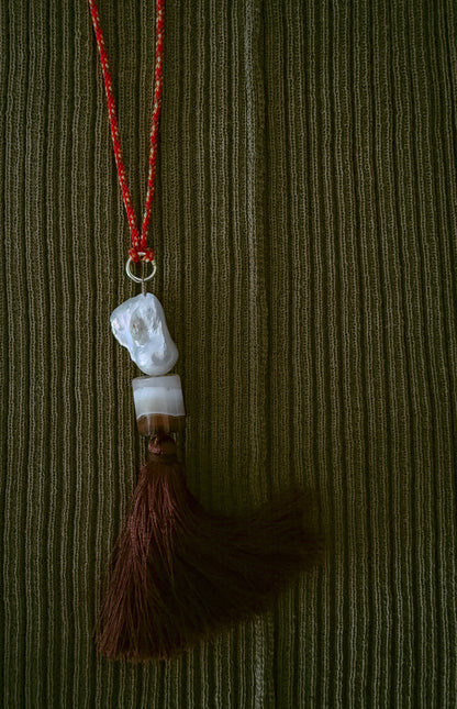 KEEPING COUNSEL - CAPSICUM SILK CORD NECKLACE