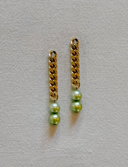 PEARLS, MILDLY UNHINGED EARRINGS