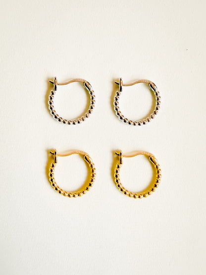 BOBBIN HOOPS IN GOLD