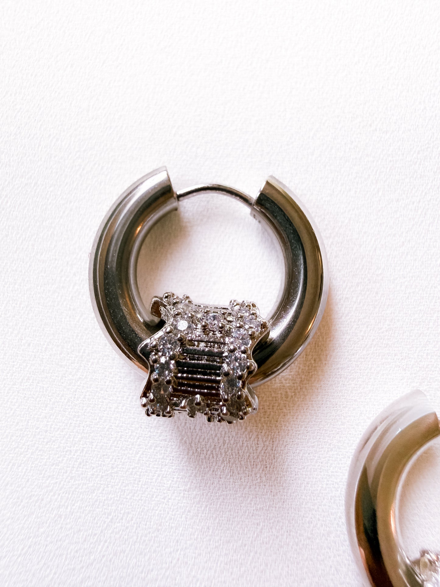 RAMONA EARRINGS - SILVER ON SILVER