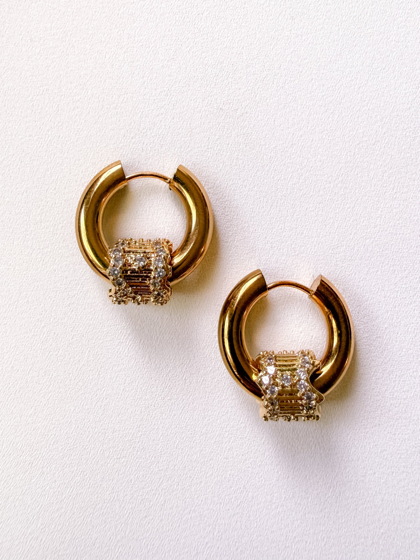 RAMONA EARRINGS - GOLD ON GOLD