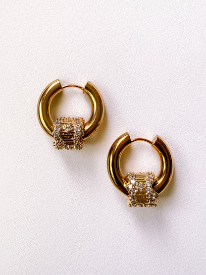 RAMONA EARRINGS - GOLD ON GOLD