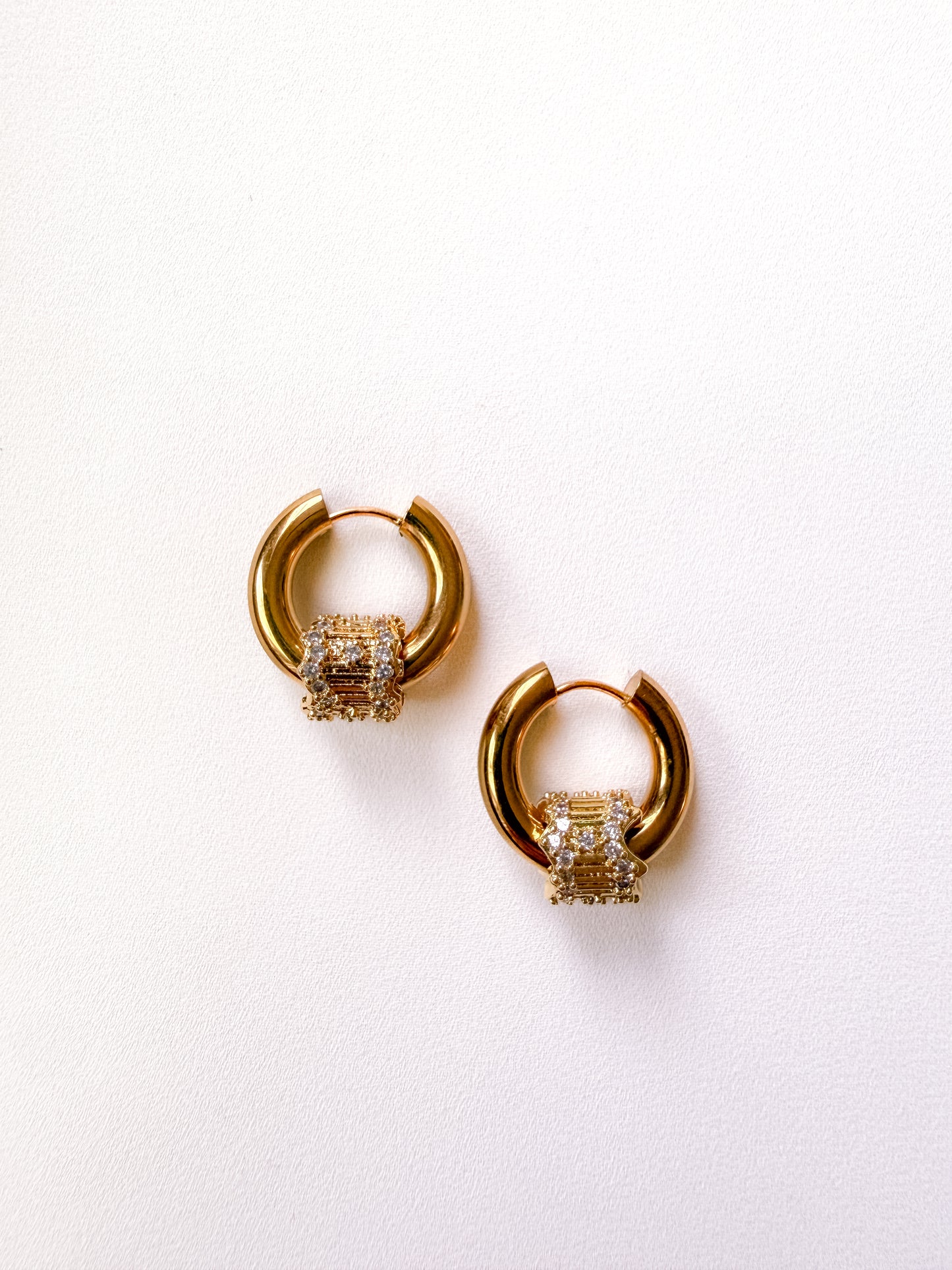 RAMONA EARRINGS - GOLD ON GOLD